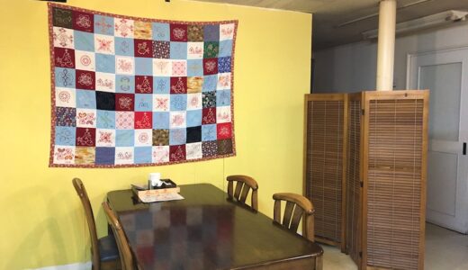 「地域食堂グランマ」のアイヌ文様タペストリー